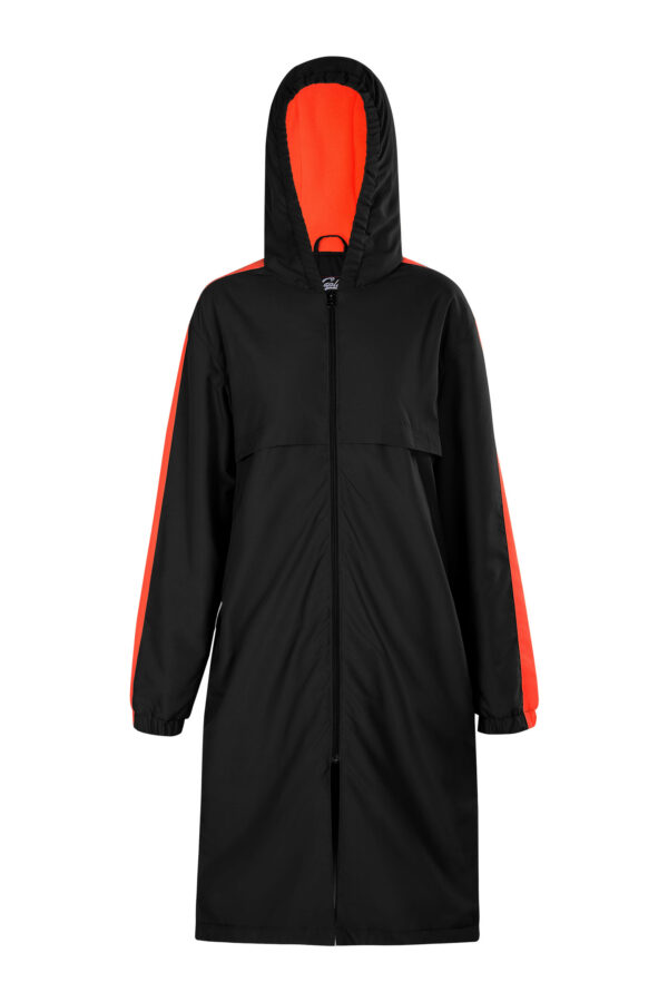 Swim Parka Black/Orange