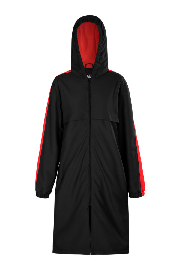 Swim Parka Black/Red